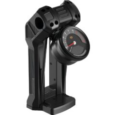 18-20 FXFB, 18, 20 FXFBS 114, 19 FXFB 114, 21-24 FXFBSClub Style Pullback Riser Kit for Bottom Mount Round Speedometer 8,5" Height, 1 1/4" Clamp Diameter Black Anodized