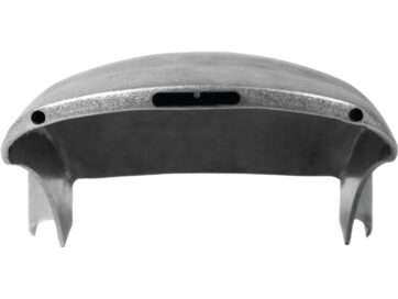 06-17 DynaRear Steel Fender for Twin Cam Dyna 200/18" Tire, With Taillight and Atto Integral Turn Signals Raw
