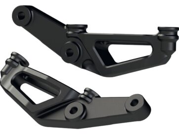 09-24 Touring, (except 23-24 FLHXSE, 23-24 FLTRXSE, 24 FLTRXSTSE)Radial Conversion Front Brake Caliper Adapter From 300 mm to 340 mm Brake Disc Black Front Left Right Set