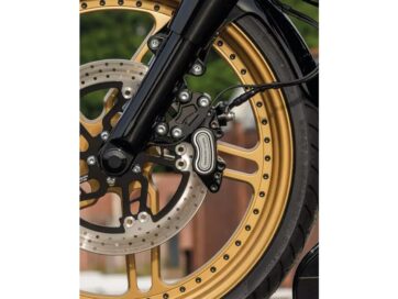 23-24 FLHXSE, 23-24 FLTRXSE, 24 FLTRXSTSE, 21-24 Sportster S RH1250SRadial Conversion Front Brake Caliper Spacer Set From 300 mm to 340 mm Brake Disc Black Anodized