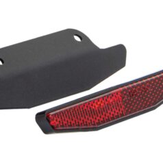 Reflector with Bracket for Slide-In License Base Plate Red