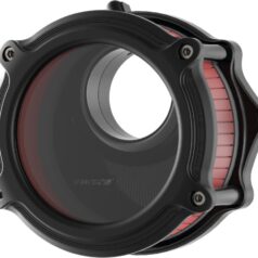 23-24 FLHXSE, 23-24 FLTRXSE, 24 FLHX, 24 FLTRX, 24 FLTRXSTSEGood Guys 3 Air Cleaner Transparent Cover, Black Insert