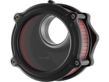 23-24 FLHXSE, 23-24 FLTRXSE, 24 FLHX, 24 FLTRX, 24 FLTRXSTSEGood Guys 3 Air Cleaner Transparent Cover, Polished Insert