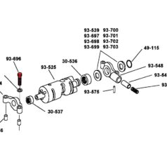 00-20 RevTech 5 in 4, 00-20 RevTech 5 in 4 Kicker, 00-20 RevTech 5 Speed, 00-20 RevTech 5 Speed Close Ratio, 00-20 RevTech 6 Speed1/4"-20 x 1 1/4" Zinc Hex Screw
