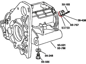 00-20 RevTech 5 Speed, 00-20 RevTech 5 Speed Close Ratio5-Speed Speedo Pick-up Plate Gaskets Pack 10