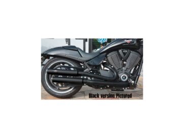 09-16 Victory CruiserSmooth Slip-On Muffler Polished