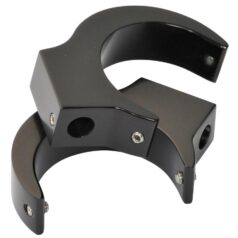 Turn Signal Clamp "Cruiser" 1tlg., DM 43mm, pair,Billet Alu black Turn Signal Clamp