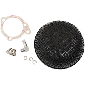 AIR CLEANER BOB RETRO-STYLE S&S SUPER E/G CARBS BLACK