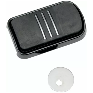 Drag Specialties “Sweeper” Bromspedalsplatta – Svart, OEM‑stil (1980‑2023 Touring/Softail)