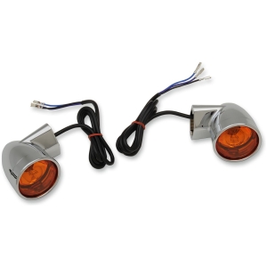TURN SIGNAL BULLET-STYLE FRONT CHROME