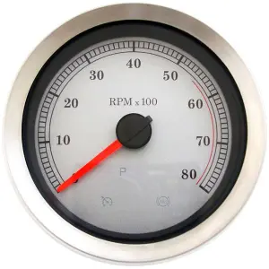 TACHOMETER SLVR 04-