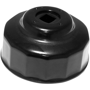 CUSTOM REPLACEMENT OIL FILTER CUP / 65 MM / BLACK-POWDER COATED / ALUMINUM