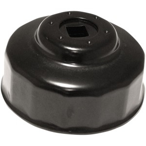 CUSTOM REPLACEMENT OIL FILTER CUP / 68 MM / BLACK-POWDER COATED / ALUMINUM
