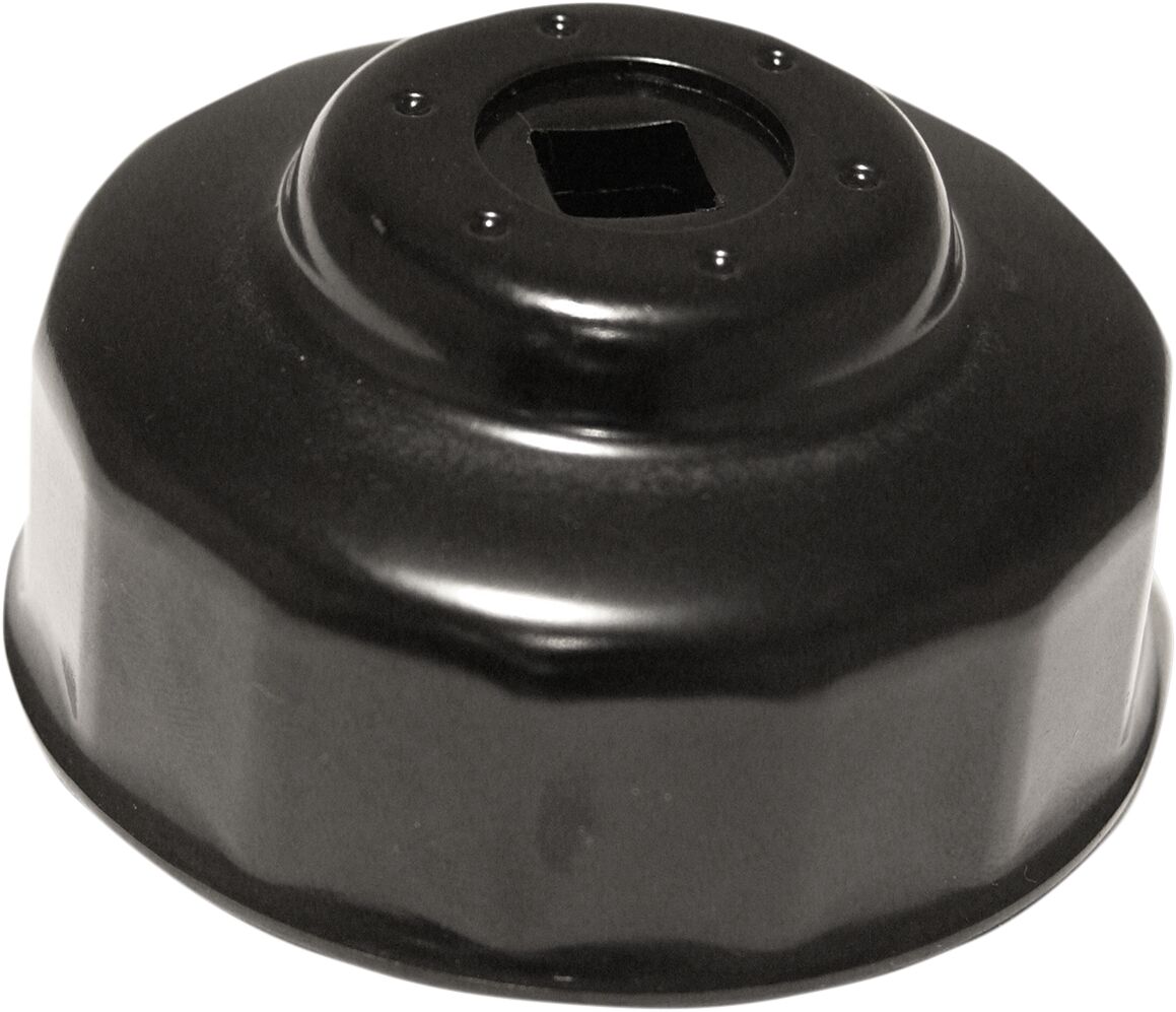 CUSTOM REPLACEMENT OIL FILTER CUP / 68 MM / BLACK-POWDER COATED / ALUMINUM