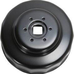 CUSTOM REPLACEMENT OIL FILTER CUP / 80 MM / BLACK-POWDER COATED / ALUMINUM