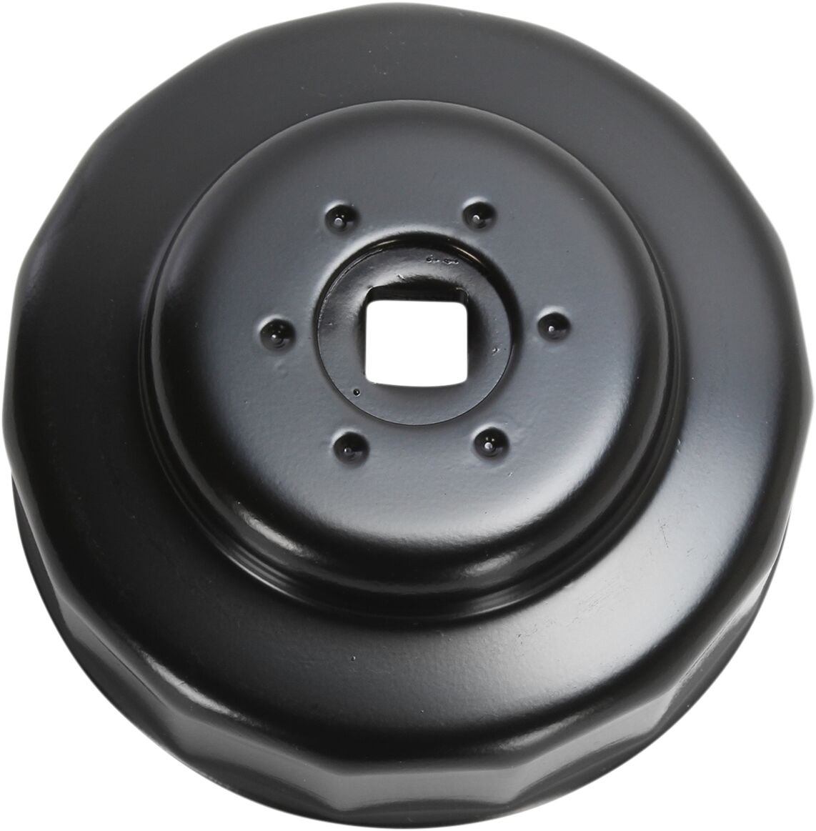 CUSTOM REPLACEMENT OIL FILTER CUP / 80 MM / BLACK-POWDER COATED / ALUMINUM