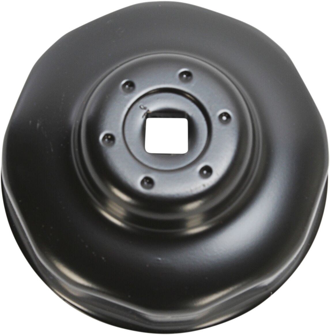 CUSTOM REPLACEMENT OIL FILTER CUP / 76 MM / BLACK-POWDER COATED / ALUMINUM