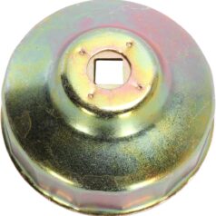 CUSTOM REPLACEMENT OIL FILTER CUP / 78 MM / BLACK-POWDER COATED / ALUMINUM