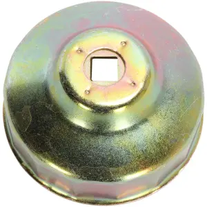 CUSTOM REPLACEMENT OIL FILTER CUP / 78 MM / BLACK-POWDER COATED / ALUMINUM
