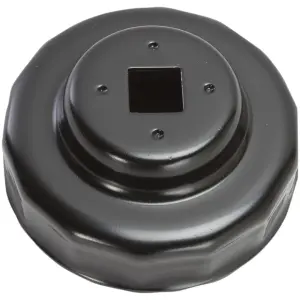CUSTOM REPLACEMENT OIL FILTER CUP / 72 MM / BLACK-POWDER COATED / ALUMINUM