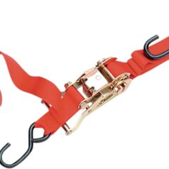 HEAVY-DUTY RATCHETING TIE-DOWN WITH BUILT-IN ASSIST RED