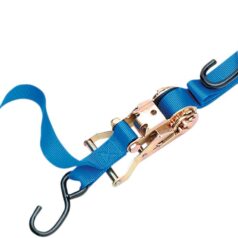 HEAVY-DUTY RATCHETING TIE-DOWN WITH BUILT-IN ASSIST BLUE