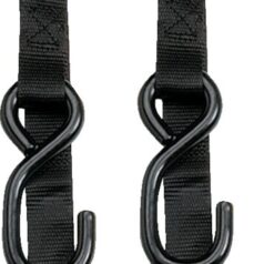 HEAVY-DUTY CAM BUCKLE TIE-DOWN WITH BUILT-IN ASSIST BLACK