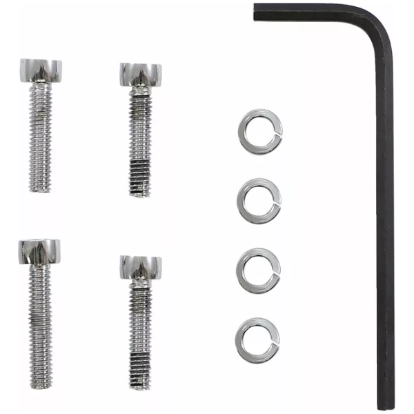 CARBURETOR BOLT KIT CUSTOM REPLACEMENT UPPER CHROME NATURAL