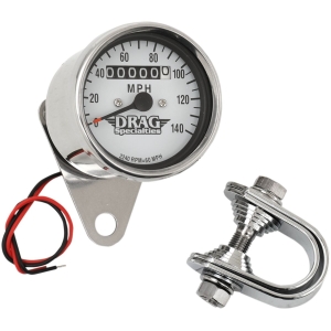 2.4" MECHANICAL SPEEDOMETER 2240:60 CHROME WHITE FACE