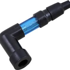 FLASHING SPARK PLUG CAP 90° BLUE