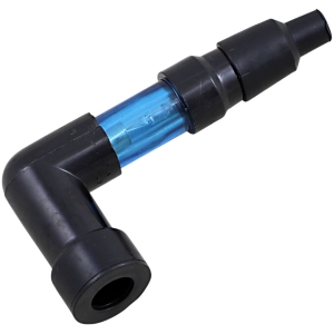 FLASHING SPARK PLUG CAP 90° BLUE