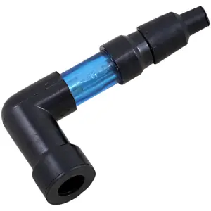 FLASHING SPARK PLUG CAP 90° BLUE