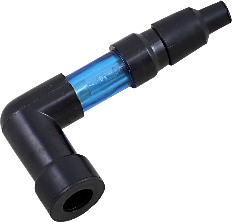 FLASHING SPARK PLUG CAP 90° BLUE