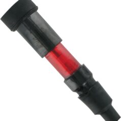 FLASHING SPARK PLUG CAP STRAIGHT RED
