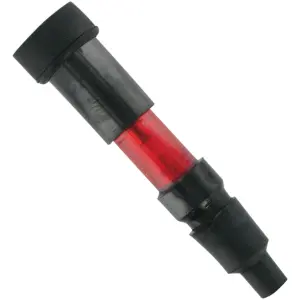FLASHING SPARK PLUG CAP STRAIGHT RED