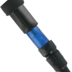 FLASHING SPARK PLUG CAP STRAIGHT BLUE