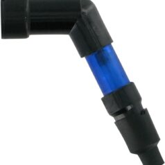 FLASHING SPARK PLUG CAP 120° BLUE
