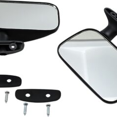 MIRROR REAR-VIEW WIDE ANGLE BLACK