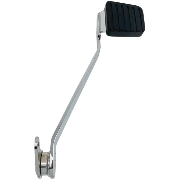 Bromspedal – chrome - HD Softail Deluxe, Fat Boy, Low Rider, Heritage, Breakout, Slim, Street Bob m.fl. (18–24)