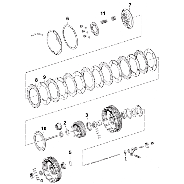 GZP Oil seal clutch rod XL53-70