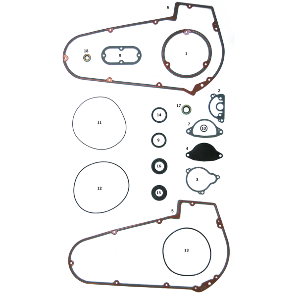 GASKETS, O-RINGS AND SEALS FOR ALUMINUM PRIMARY ON 1965-1986 4 SPEED BIG TWIN GZP 10pck O-ring chain housing BT70-82