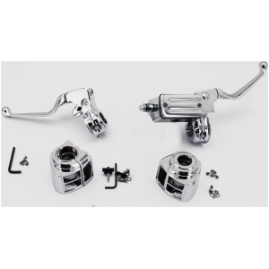 CHROME HANDLEBAR CONTROLS FOR 1982-1995 MODELS GZP 11/16" bore Handlebar controls 84-95
