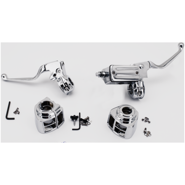 CHROME HANDLEBAR CONTROLS FOR 1982-1995 MODELS GZP 11/16" bore Handlebar controls 84-95