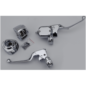 CHROME HANDLEBAR CONTROL KITS GZP HB cntr kit F*ST07 FXD07 9/16"
