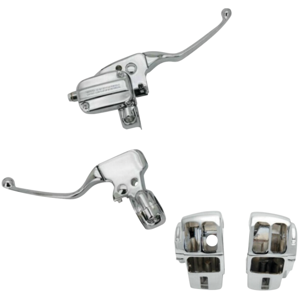 HANDLEBAR CONTROL KITS FOR TOURING MODELS GZP Chr HB controls cable clu FLH*08-16