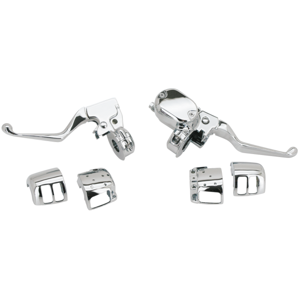 SPORTSTER HANDLEBAR CONTROL KITS GZP Blk Handlebar ctrl kit XL07-13 1/2"
