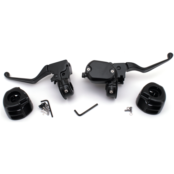 SPORTSTER HANDLEBAR CONTROL KITS GZP Blk Handlebar ctrl kit XL07-13 9/16"