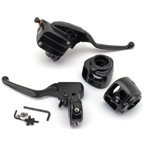 HANDLEBAR CONTROL KITS FOR TOURING MODELS GZP Black hb controls FLH/T08-13 & FLHR1