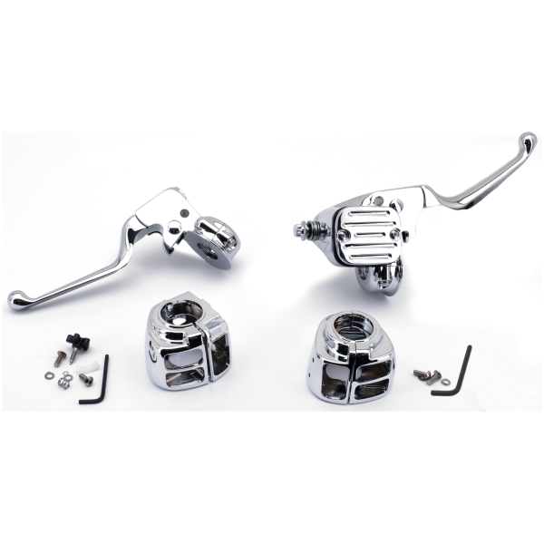 1996 STYLE HANDLEBAR CONTROL KITS GZP Chr. Handlebar cntrl kit 96up 9/16"