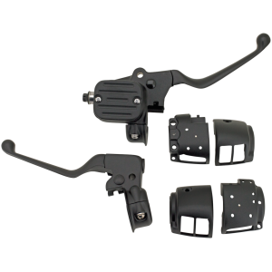 1996 STYLE HANDLEBAR CONTROL KITS GZP Matte Black Handlebar cntrl kit 9/16